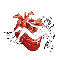 Heart Love Sticker by Audreynalley