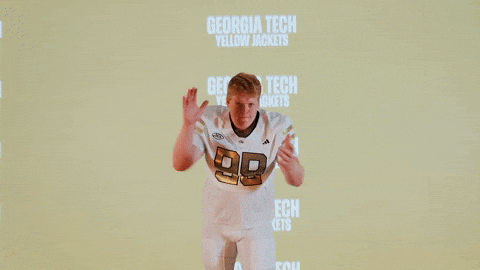 Georgia Tech Football Sport GIF by Georgia Tech Yellow Jackets