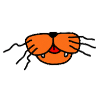 Cat Mouth Sticker by Originals