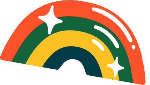 Rainbow Color Sticker by O Boticário