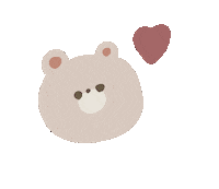 くま Love Sticker