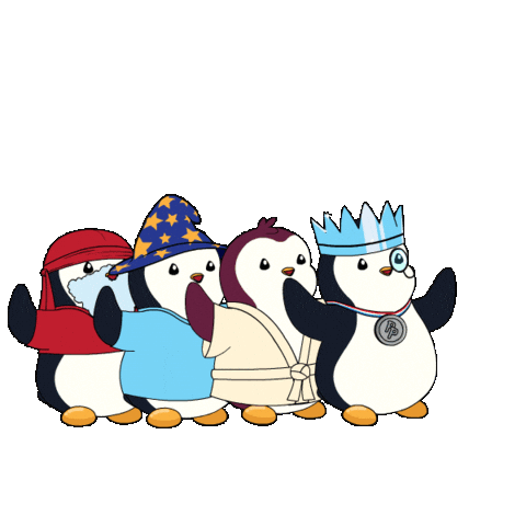 Excited Lets Go Sticker by Pudgy Penguins