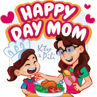 Mom Momlove Sticker by Kty&Pili
