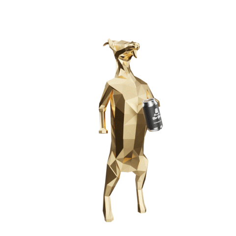 3D Drinking Sticker by Premium-Goats