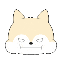 犬 怒る Sticker
