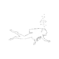 midwestmermaids scuba diving scuba diver female scuba diver midwest mermaids scuba Sticker