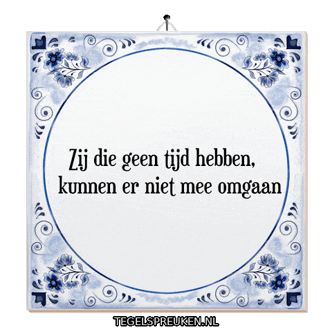 Stress Nl Sticker by Tegelspreuken.nl