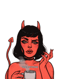 Girl What Sticker by Jhessica Murray (Jay Jay Draws)