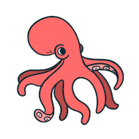 Octopus Sticker by Uncompany