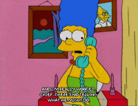 marge simpson phone GIF