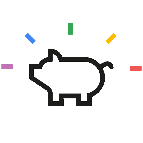 RadiantPIG giphyupload pig piggy digitalmarketing Sticker