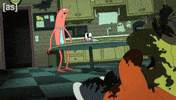 Halloween Running GIF by Adult Swim