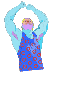 Smutpop_ gay gym bro muscle Sticker
