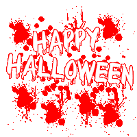 Halloween Blood Sticker by Pingüina Lectora;
