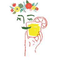 chgrestaurants recess flower crown chg castellucci Sticker