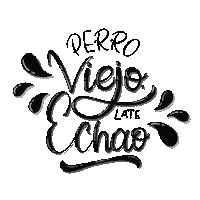 lachomeilustra perro late viejo llano Sticker