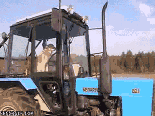 dog tractor GIF by Cheezburger