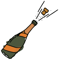 Celebration Pop Sticker by TEAM THE VINYLINO