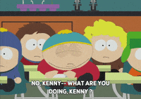 scared eric cartman GIF by South Park 