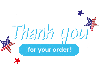 Thank You Sticker by My American Shop