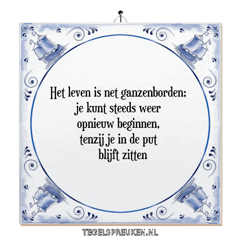 Nl Put Sticker by Tegelspreuken.nl