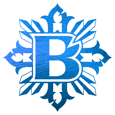 bishoptattoo logo blue tattoo ink Sticker