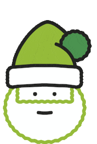LondonRecycles christmas green merry christmas santa Sticker