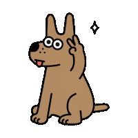 grat_app dog character 캐릭터 귀여운 Sticker