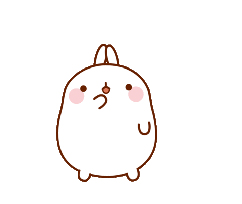 confused bunny Sticker by Molang.Official