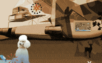 christinazemelka loop zoom knallbeige GIF
