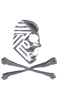 Skull Spinning Sticker by Fluoro_London