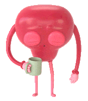 Tired Monday Morning Sticker by Animade