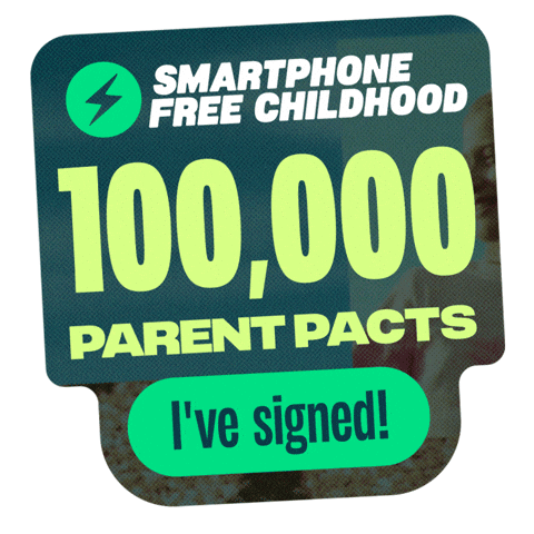 smartphonefreechildhood giphyupload sfc smartphone free childhood parent pact Sticker