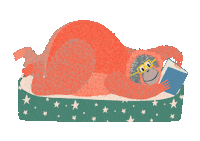 Suriartstudios love chill relax book Sticker