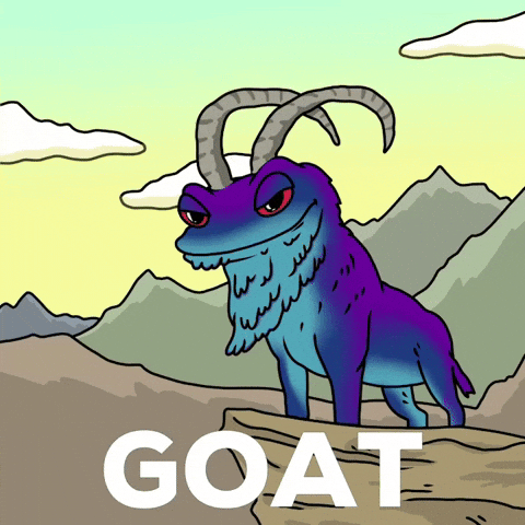 Greatest Of All Time Goat GIF by Snek