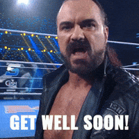 Feel Better Get Well Soon GIF by WWE