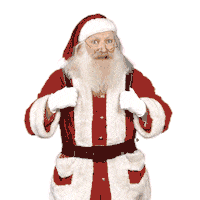 Ville_Angers christmas santa pointing right Sticker