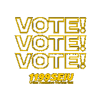 Vote Voting Sticker by 1199SEIU