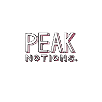 Typography Notions Sticker