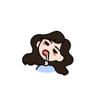 itsmiana cute reactions sleep sleepy Sticker