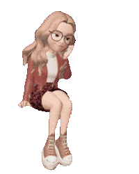 Girl Feliz Sticker