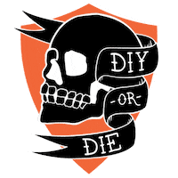 Do It Yourself Skull Sticker by Open Works