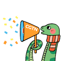 Happy New Year Lol Sticker by CGTN V-Studio