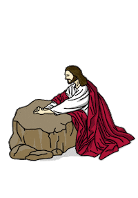 design_seoteve jesus god pray christ Sticker