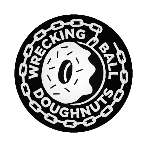 Doughnut Dundee Sticker by Wrecking Ball Doughnuts