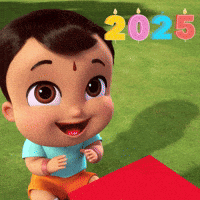 Celebration Wishes GIF by Chhota Bheem