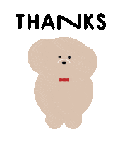 Dog Thanks Sticker