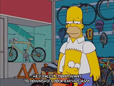 homer simpson bike GIF