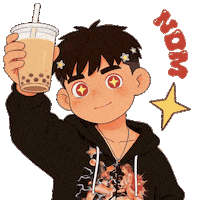 Bubble Boba Sticker by Fox Fairies Malaysia