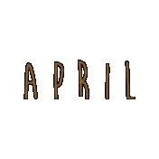 April Month Sticker
